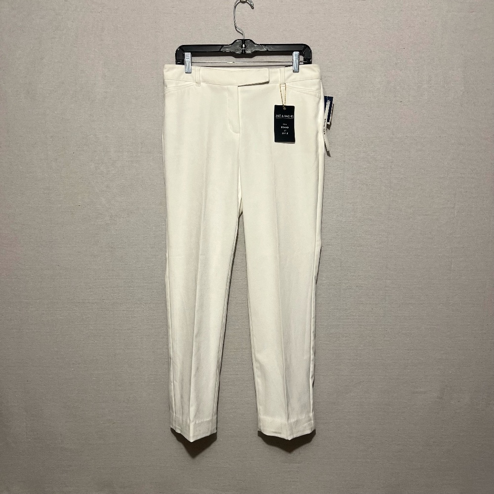 NWT Zac + Rachel slim leg white pants - size 8